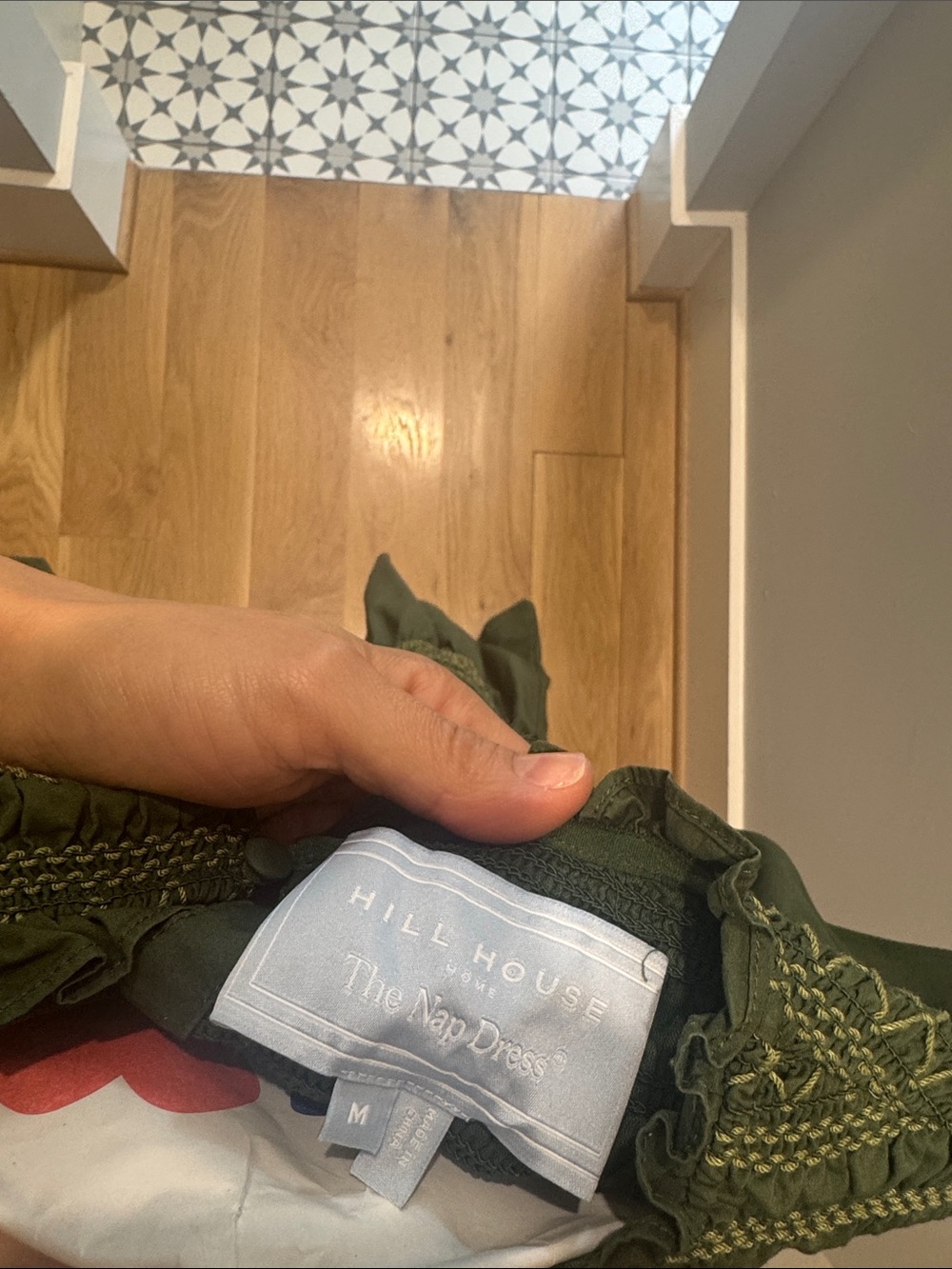 Hill House Home Vivi Nap Dress in Leaf Green - Picture 4 of 5